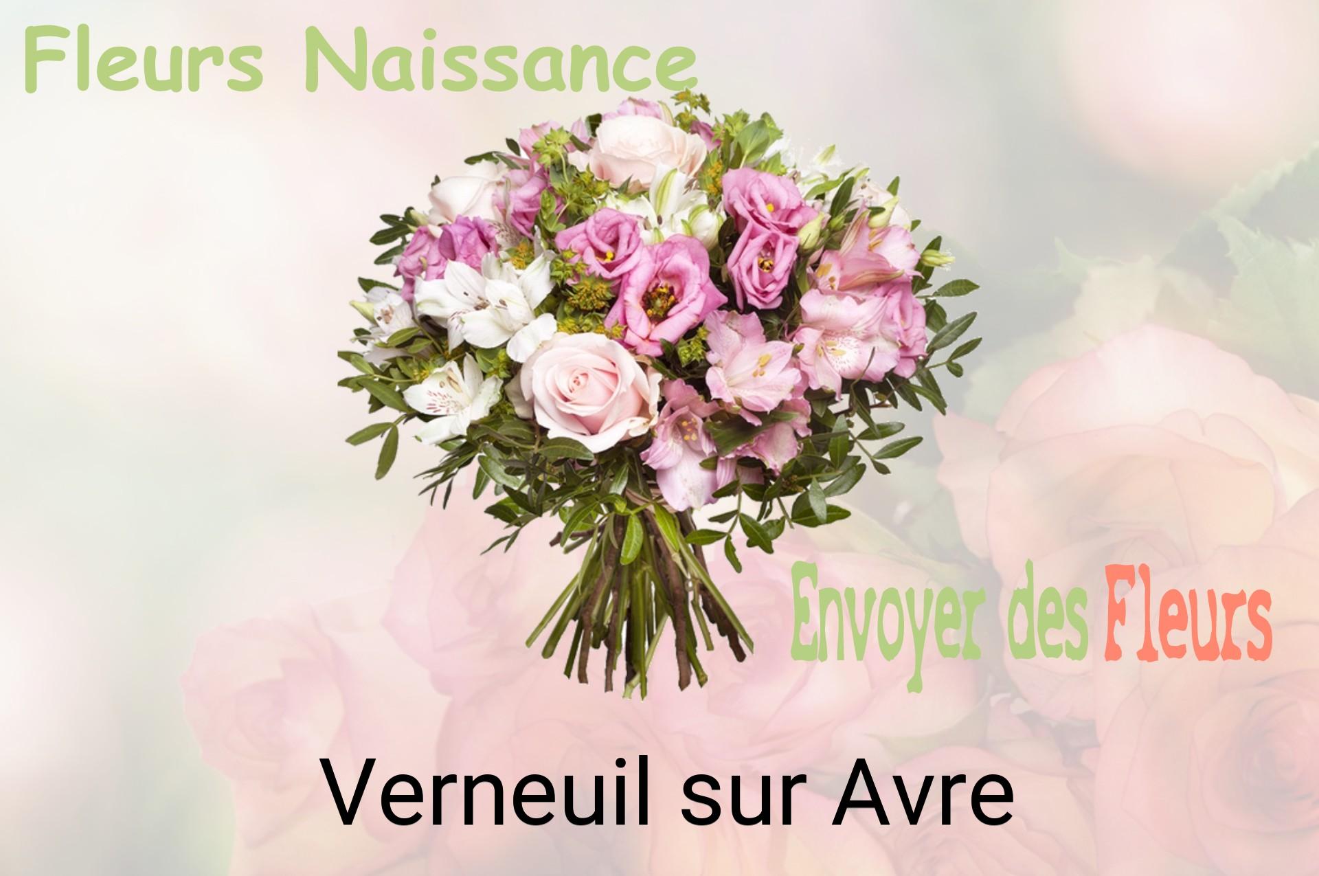 Bouquet de fleurs de naissance livré à Verneuil-sur-Avre